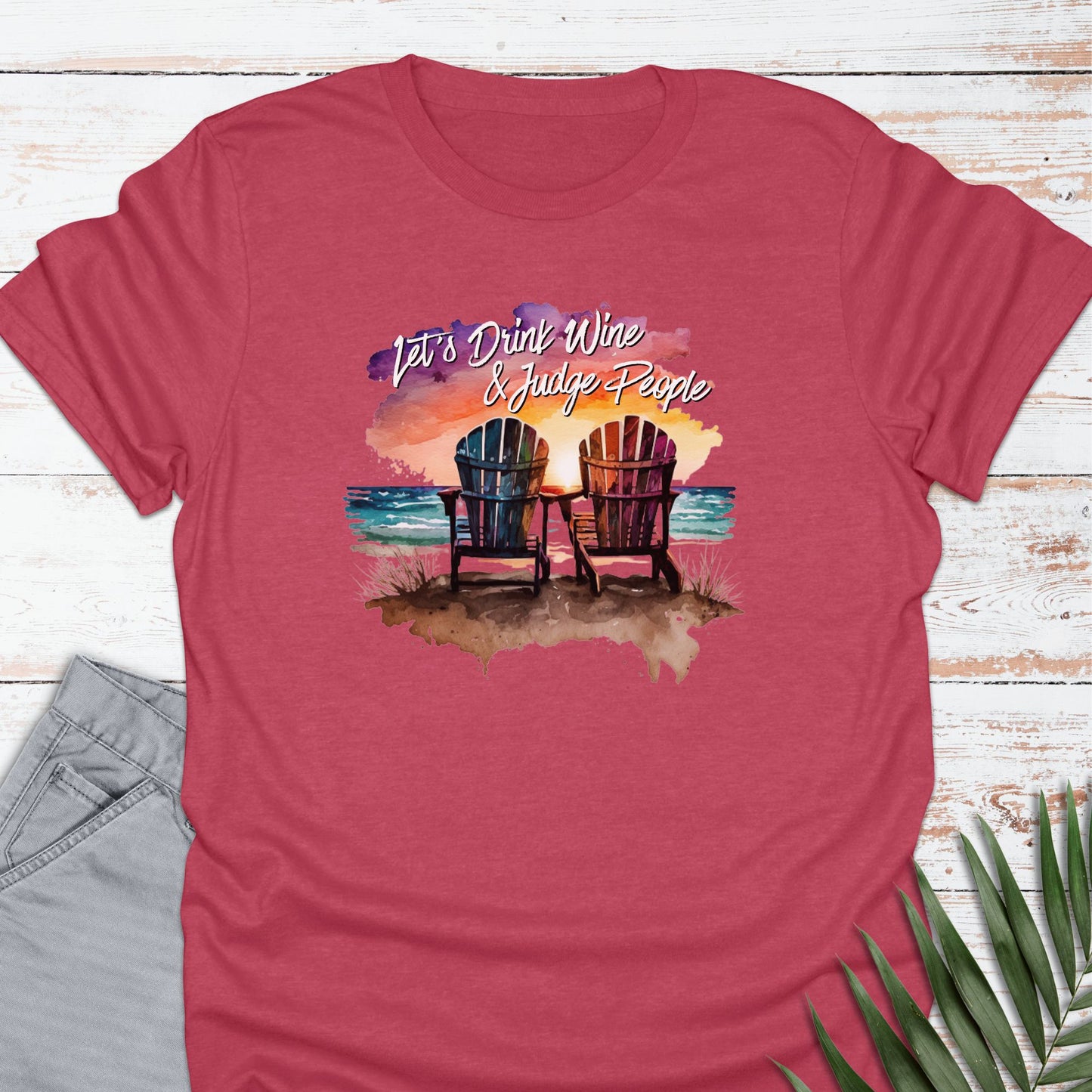 Let's Beach Drink T-shirt - Life Is Wanderful Co.