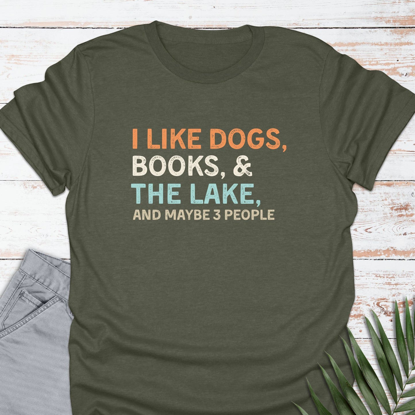 I like Dogs - Books - Lake T-shirt - Life Is Wanderful Co.