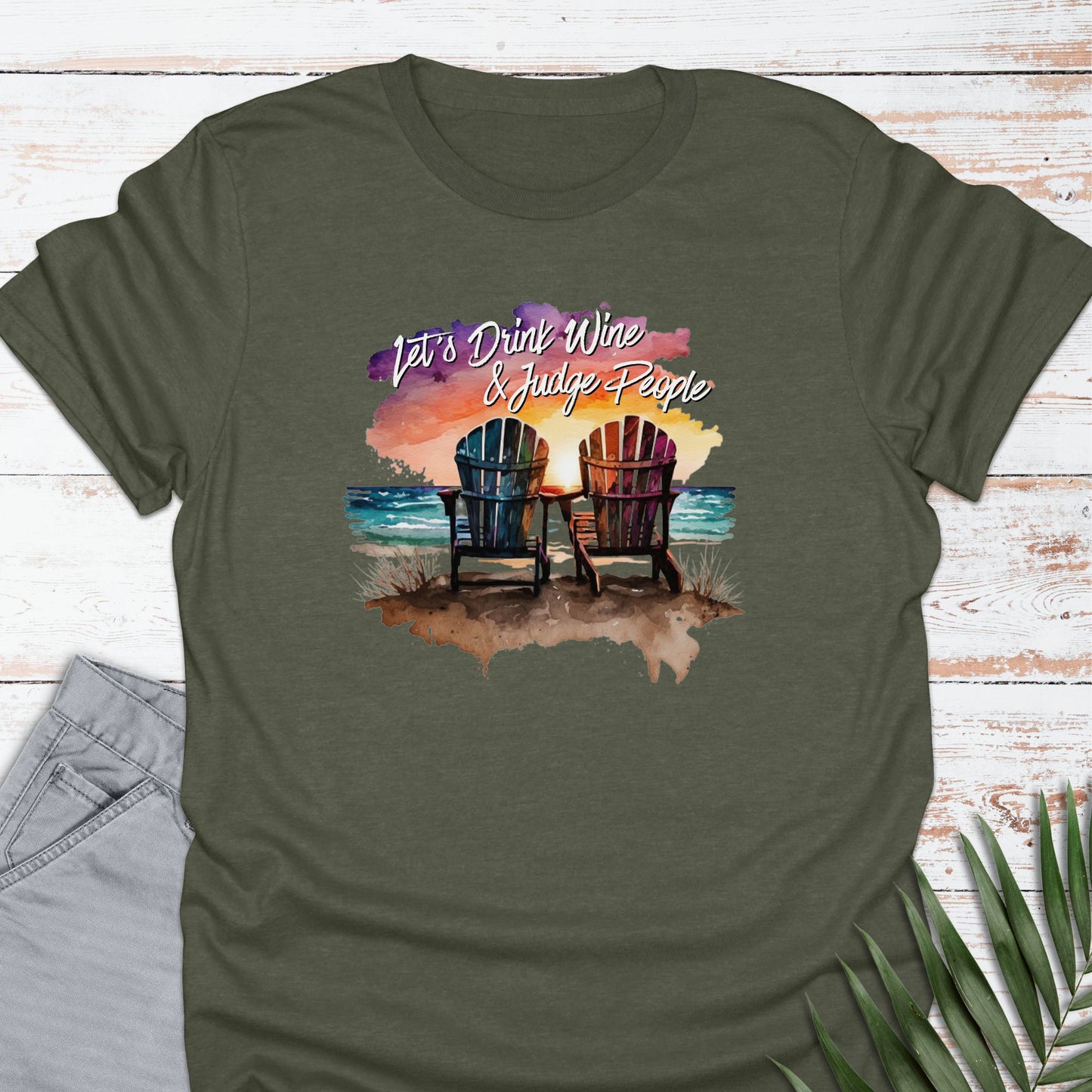 Let's Beach Drink T-shirt - Life Is Wanderful Co.