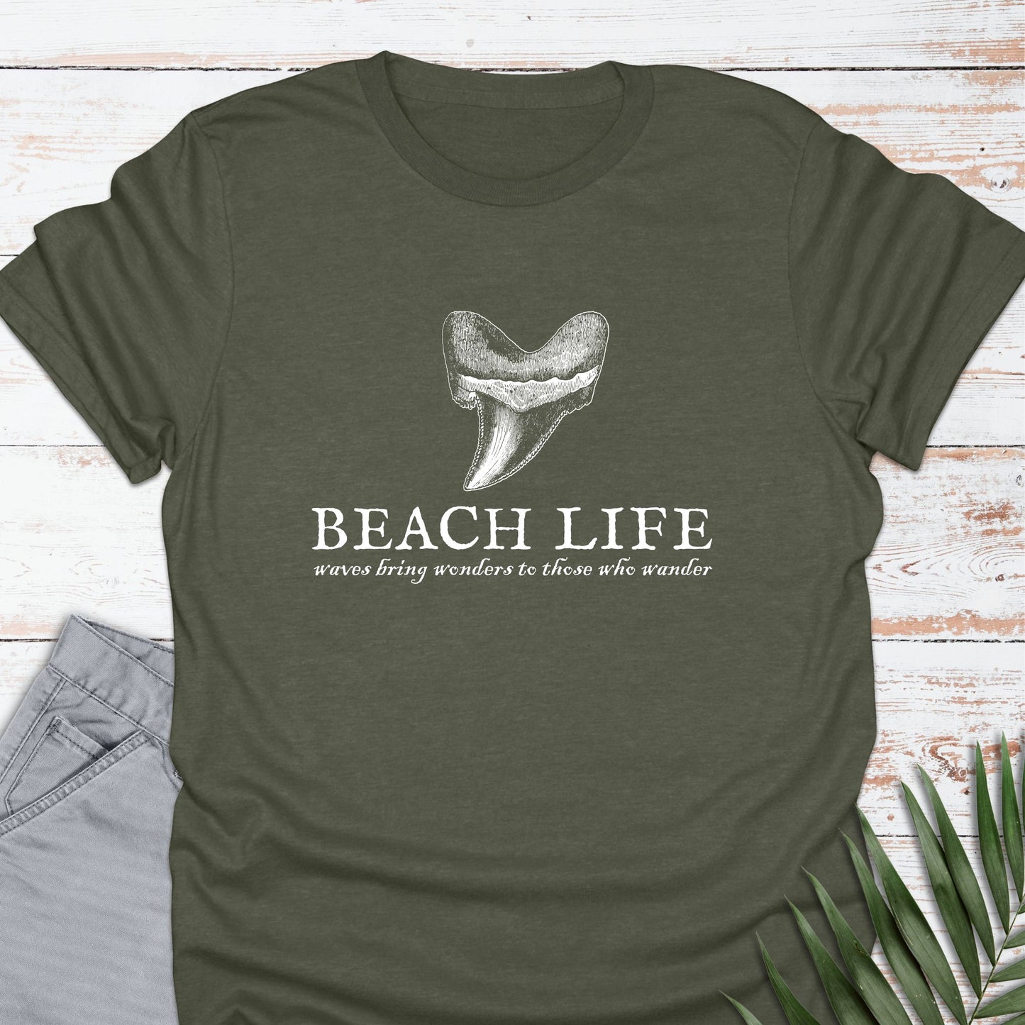 Shark Tooth Hunter T-shirt - Life Is Wanderful Co.