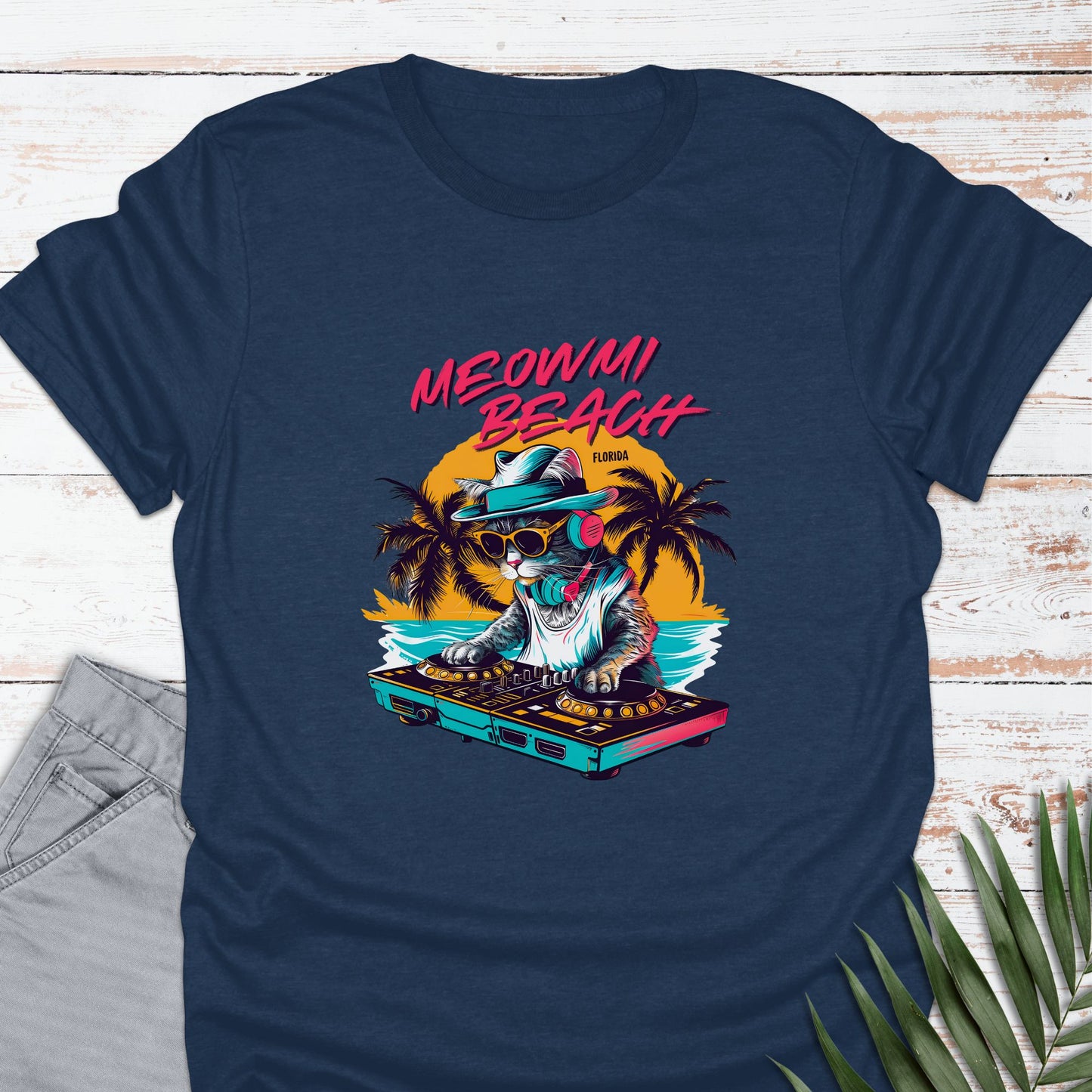 Meowmi Beach, FL T-shirt - Life Is Wanderful Co.