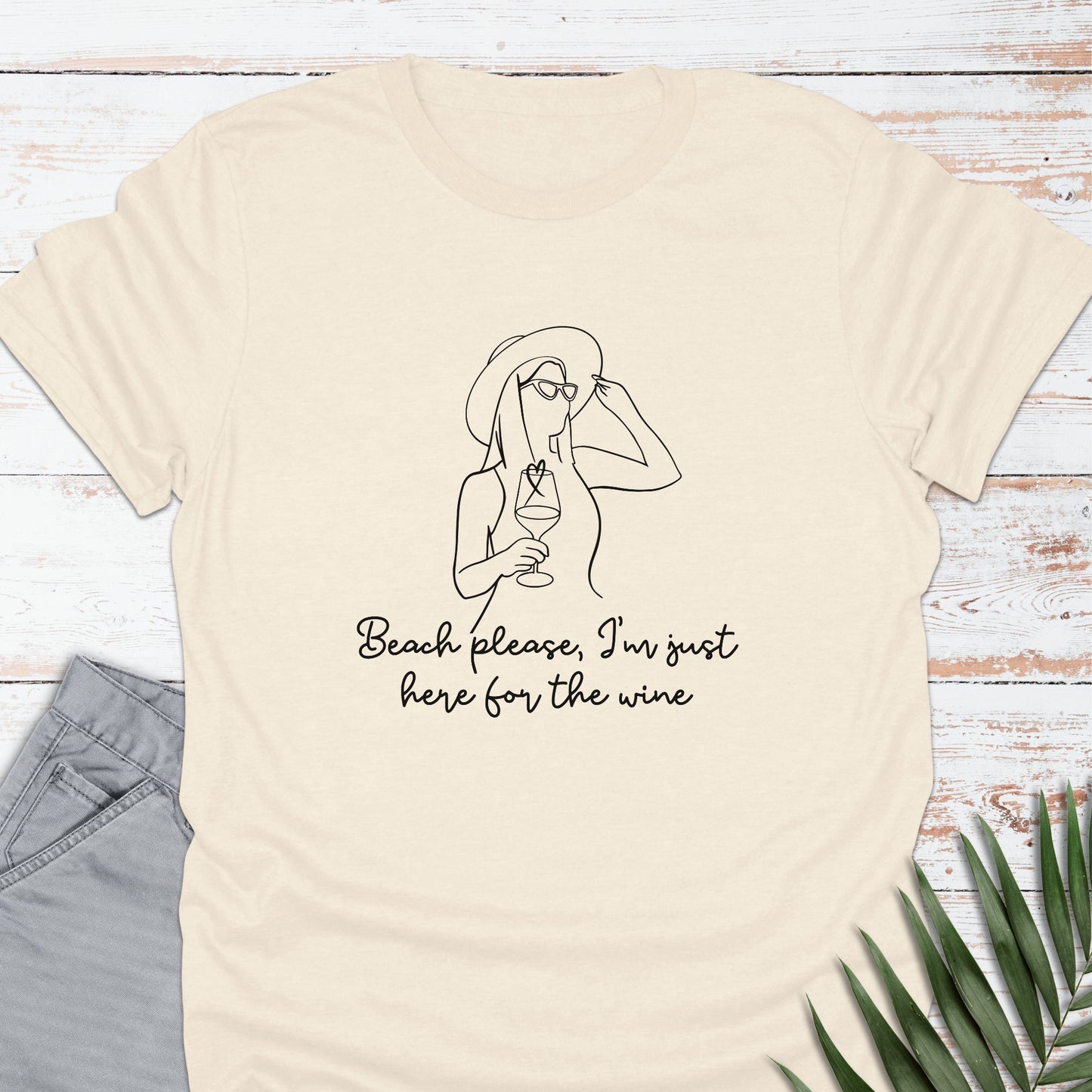 Here For The Wine T-shirt - Life Is Wanderful Co.