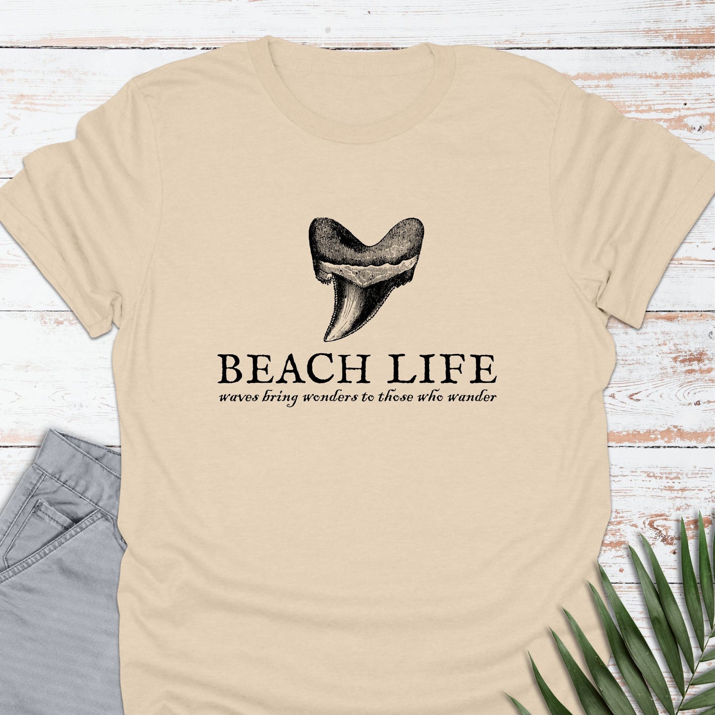 Shark Tooth Hunter T-shirt - Life Is Wanderful Co.