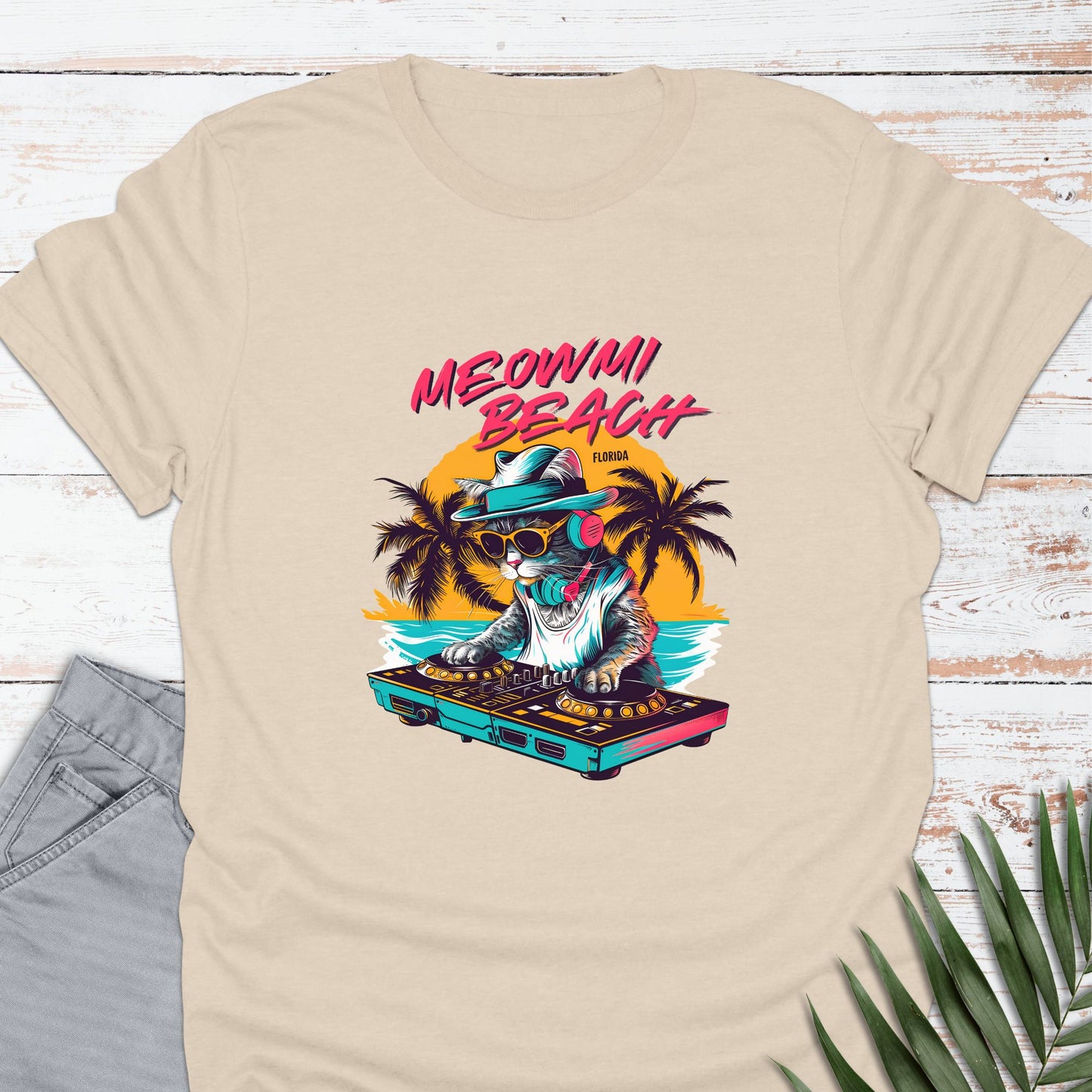 Meowmi Beach, FL T-shirt - Life Is Wanderful Co.