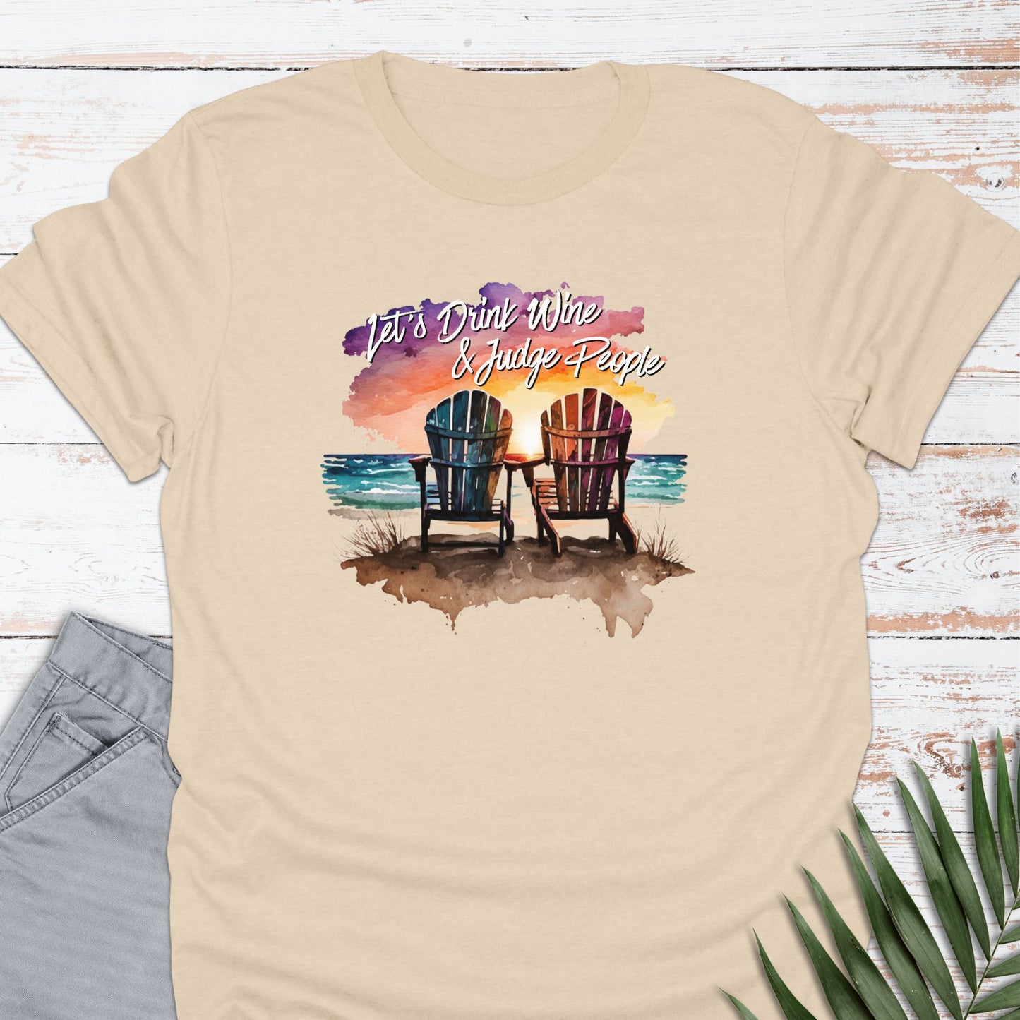 Let's Beach Drink T-shirt - Life Is Wanderful Co.