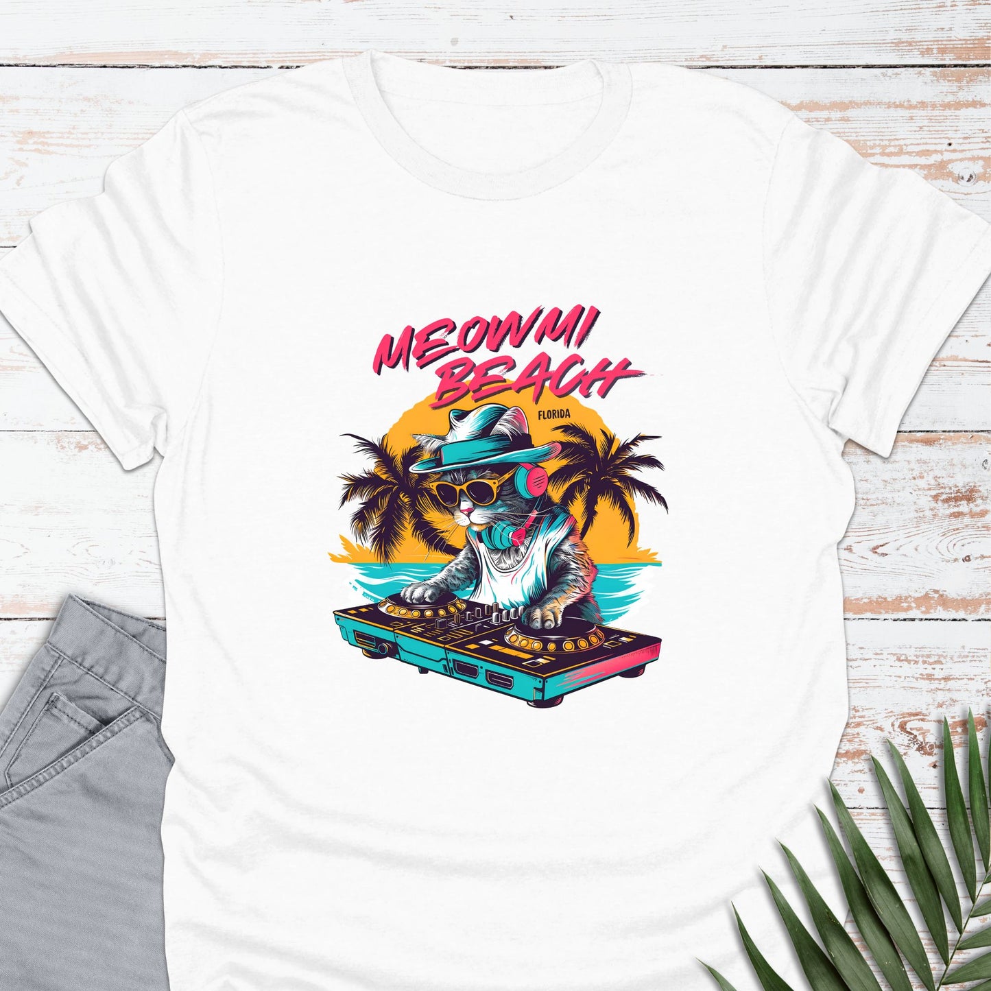Meowmi Beach, FL T-shirt - Life Is Wanderful Co.