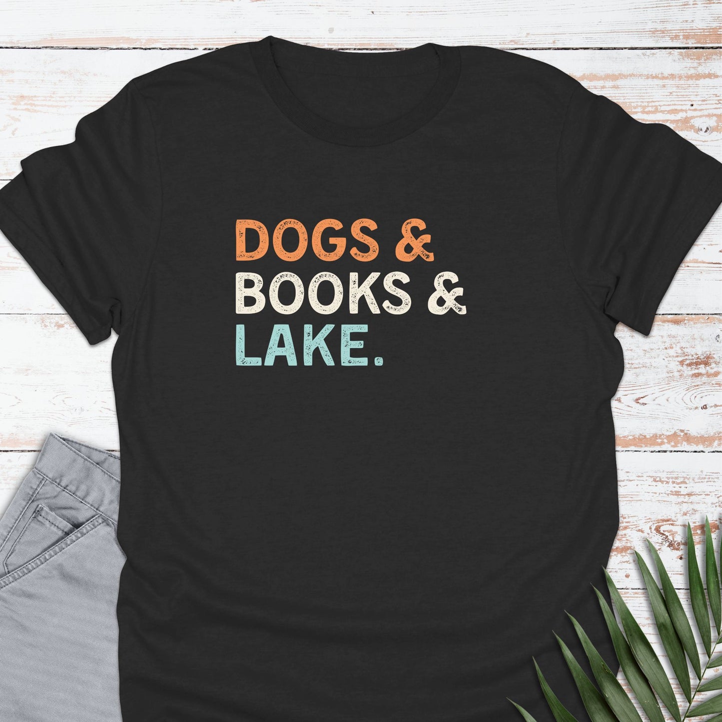 Dogs-Books-Lake T-shirt