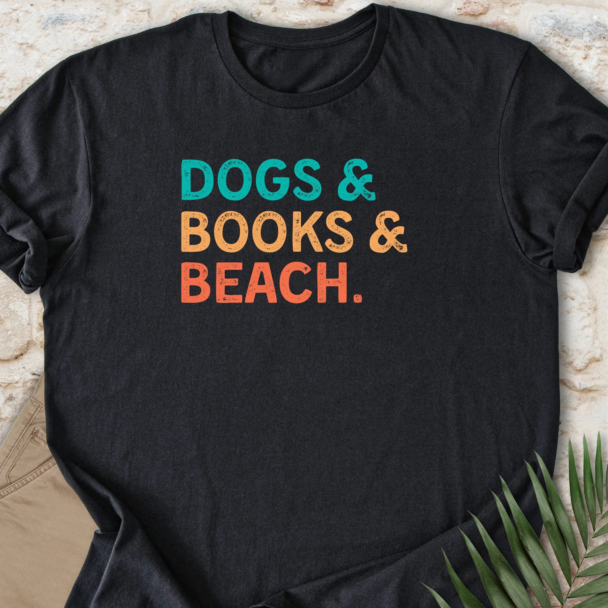Pup & Books & Beach T-shirt