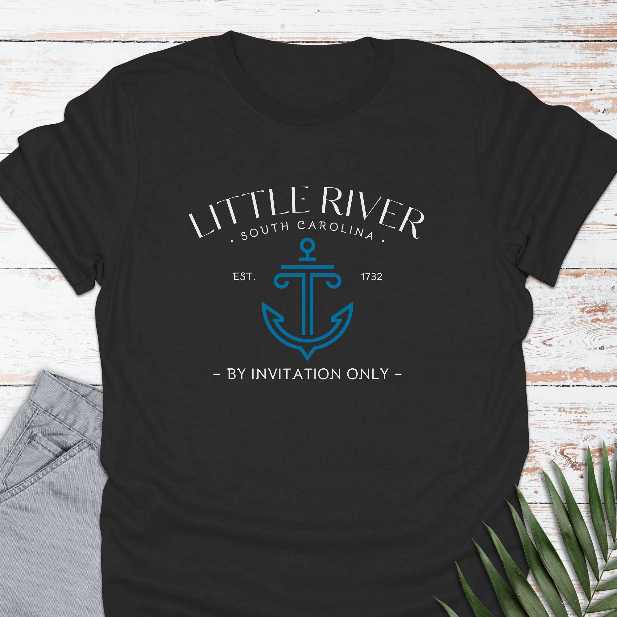 Little River, SC T-shirt, By Invitation Only - Life Is Wanderful Co.