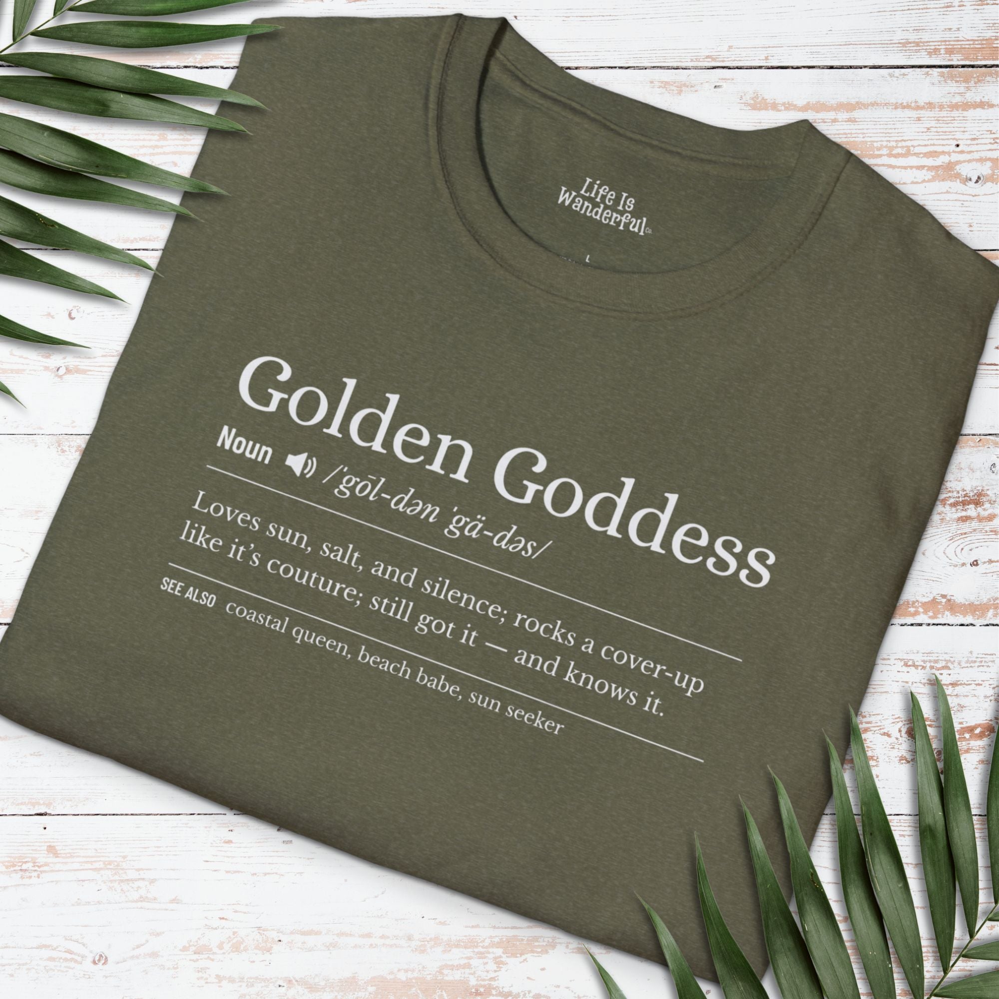 Golden Goddess T-shirt - Life Is Wanderful Co.
