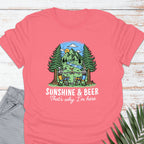 Sun & Beer @ Lake T-shirt - Life Is Wanderful Co.