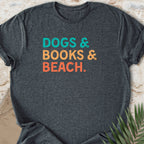 Pup & Books & Beach T-shirt