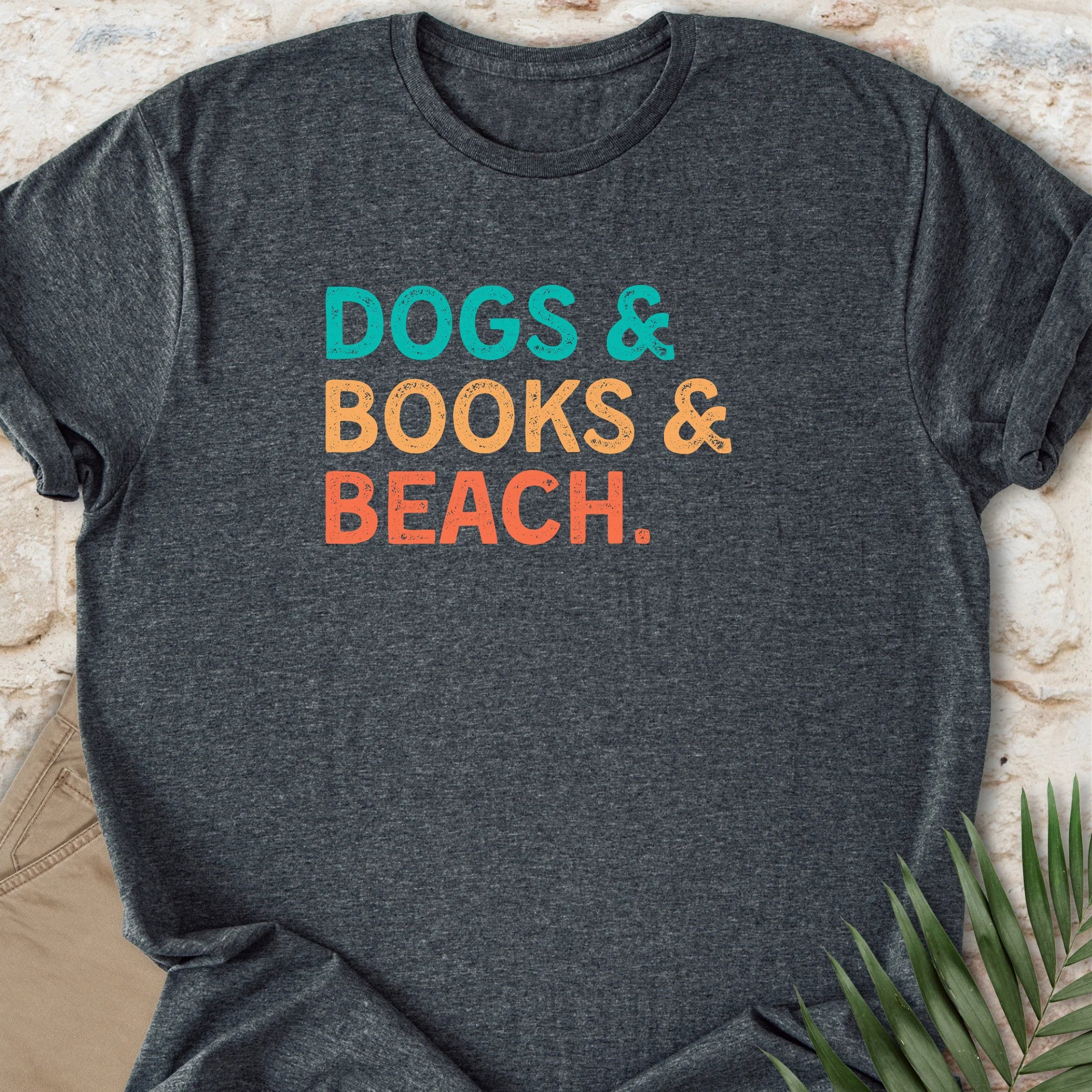 Pup & Books & Beach T-shirt