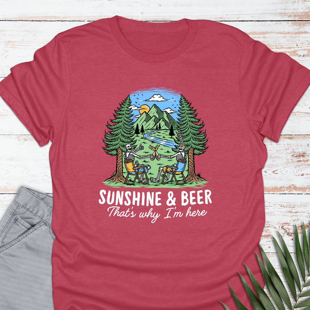 Sun & Beer @ Lake T-shirt - Life Is Wanderful Co.