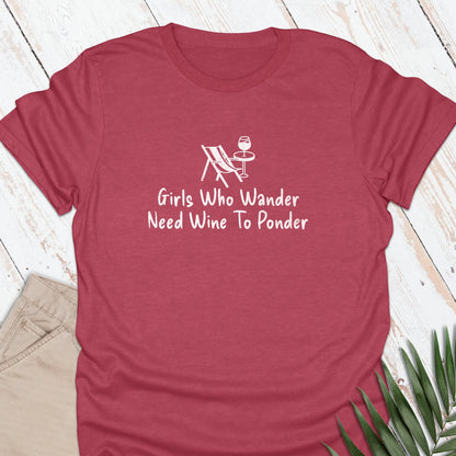 Wine To Ponder T-shirt