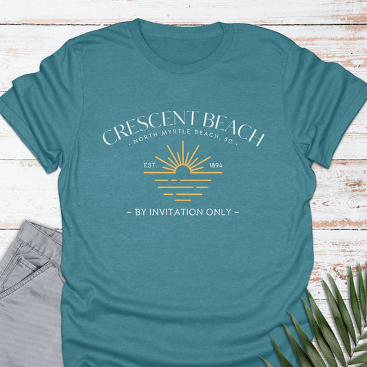 Crescent Beach, NMB T-shirt, By Invitation Only - Life Is Wanderful Co.