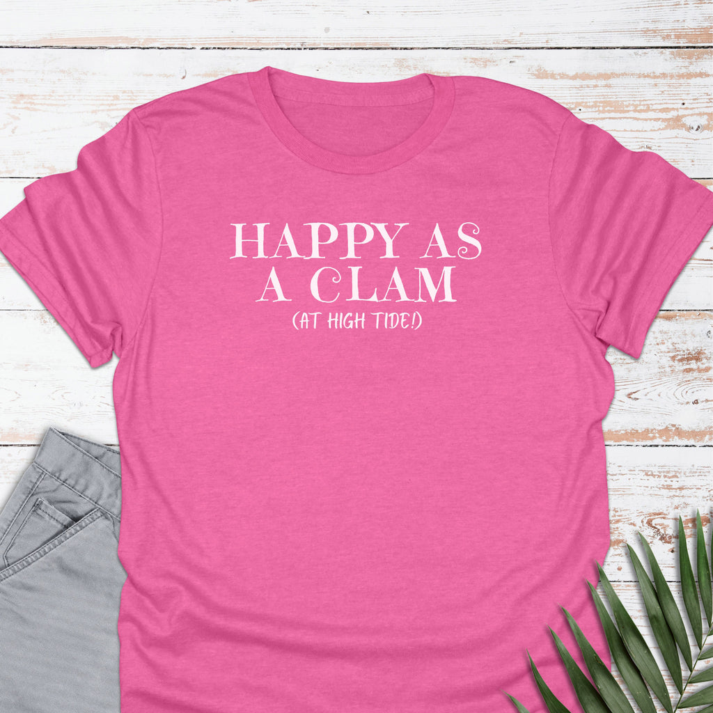 Happy Clam T-shirt - Life Is Wanderful Co.