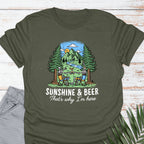 Sun & Beer @ Lake T-shirt - Life Is Wanderful Co.