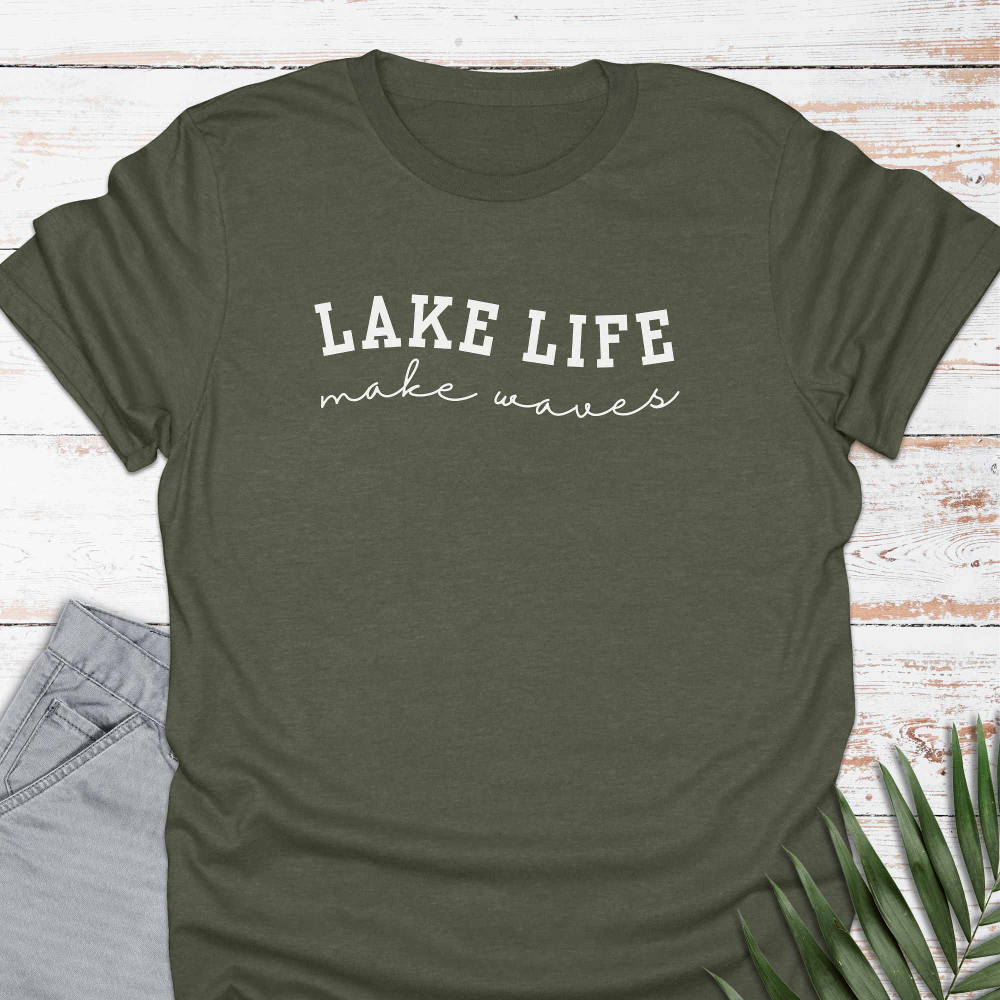Collegiate Lake Life T-shirt - Life Is Wanderful Co.