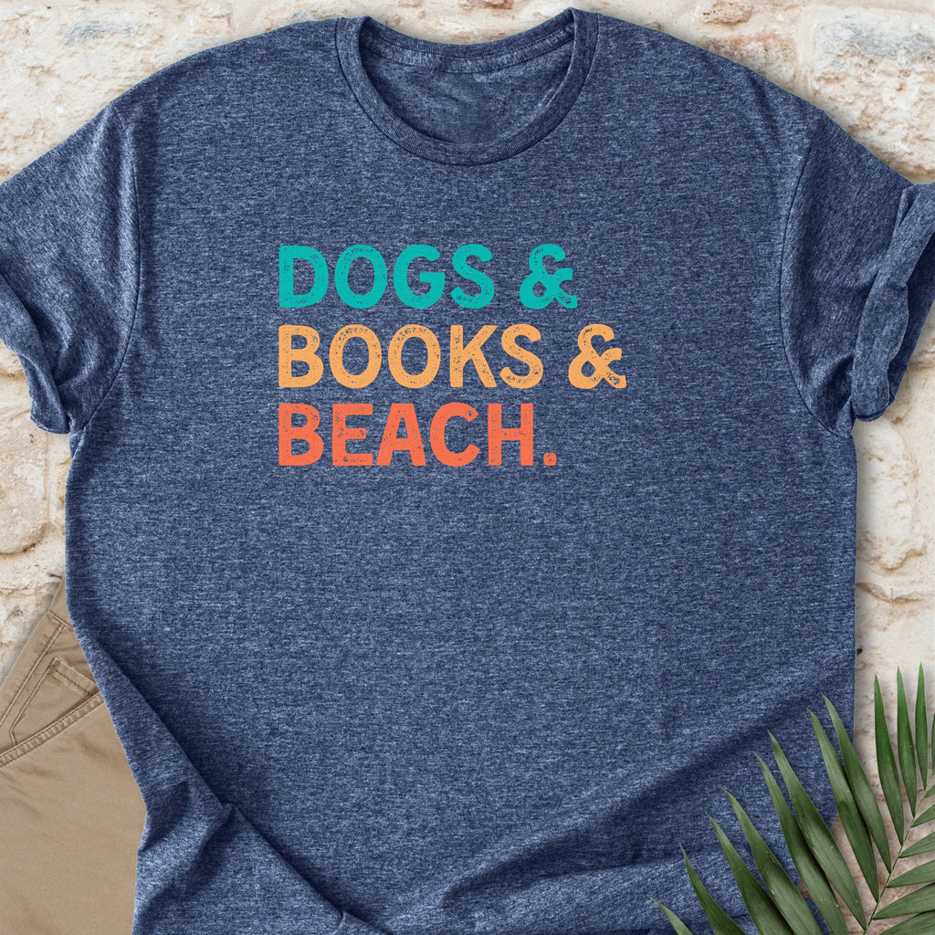 Pup & Books & Beach T-shirt