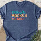 Pup & Books & Beach T-shirt