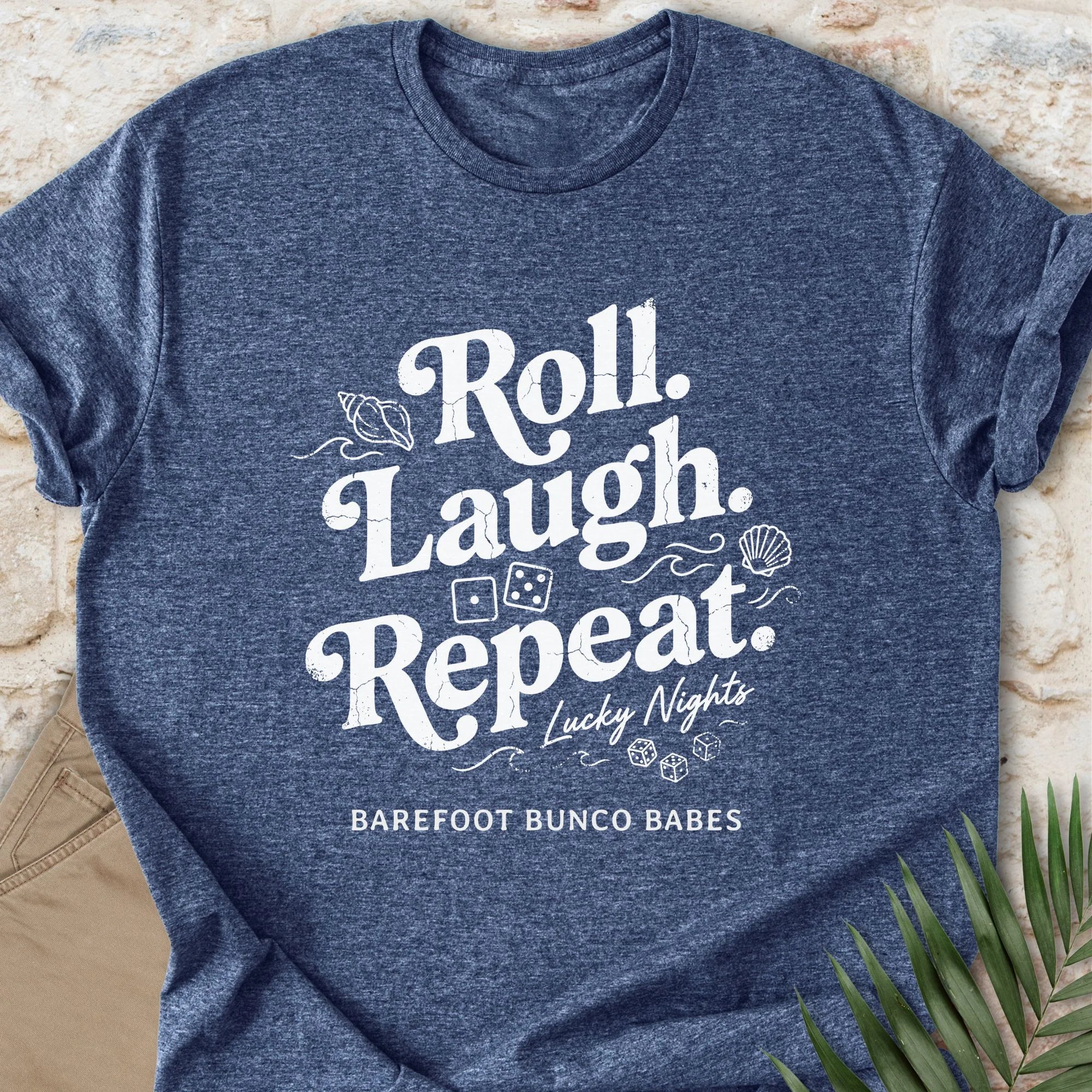 Roll Laugh Repeat (Distressed) T-shirt