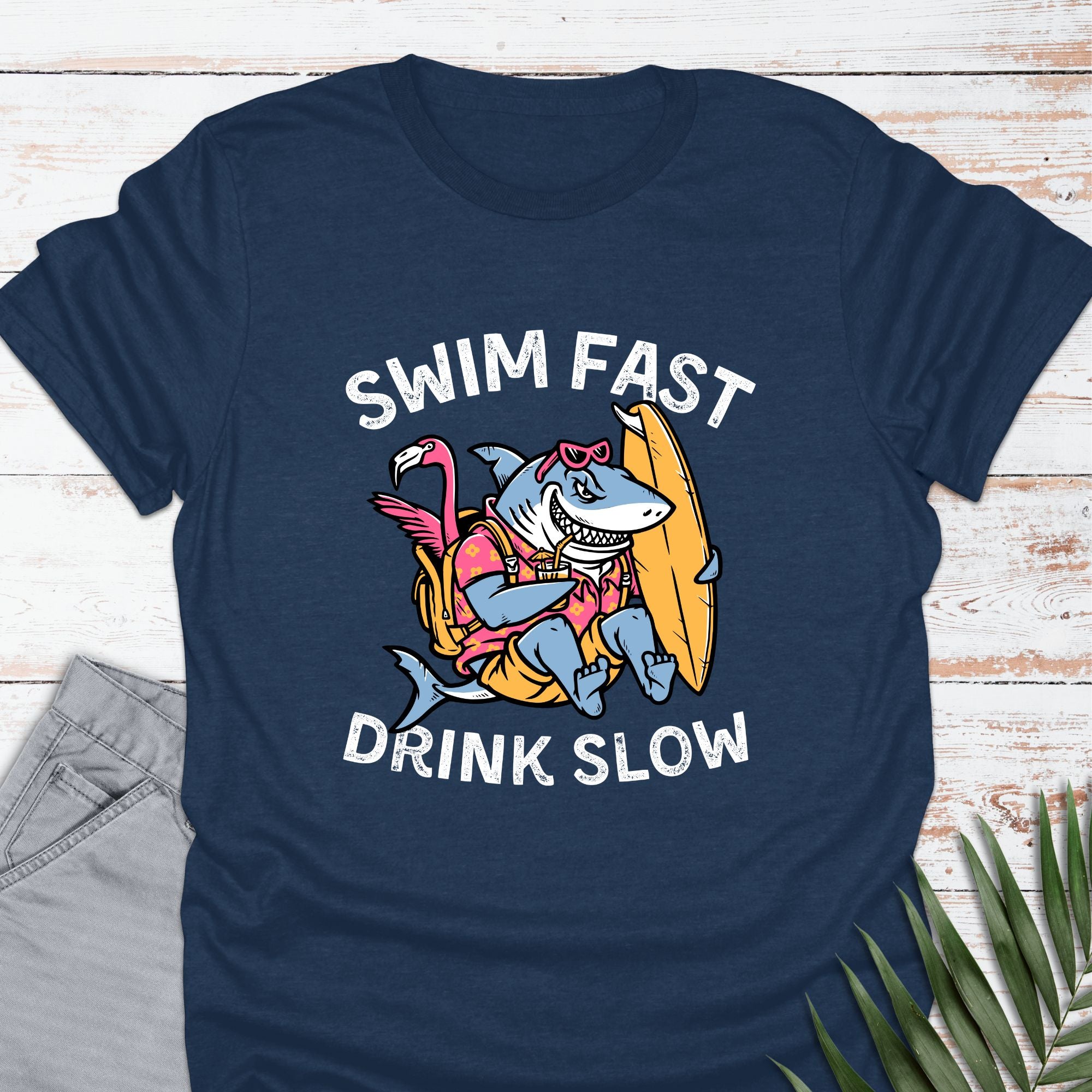 Swim Fast, Drink Slow T-shirt - Life Is Wanderful Co.