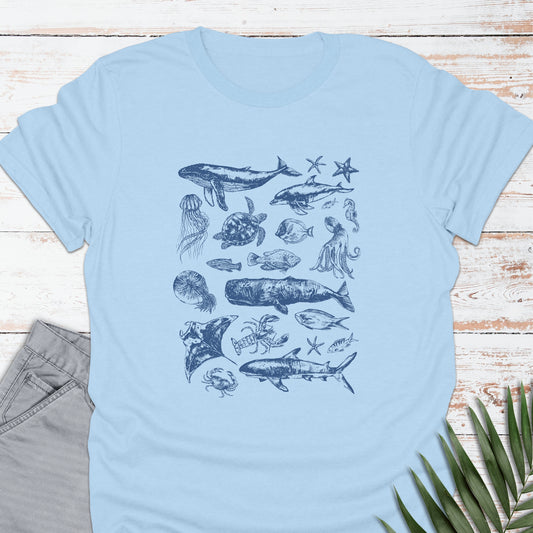 Sea Friends T-shirt - Life Is Wanderful Co.