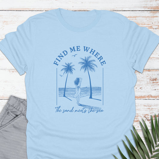 Sand Meets Sea T-shirt - Life Is Wanderful Co.