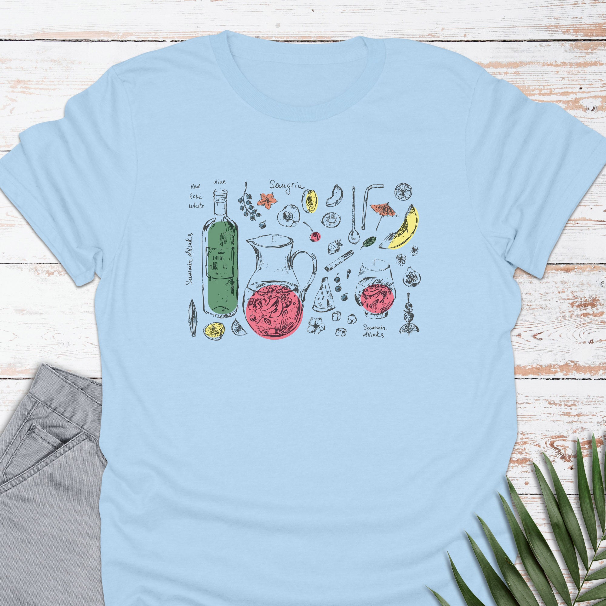 Sangria Wine T-shirt - Life Is Wanderful Co.
