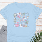 Preppy Beach Life T-shirt - Life Is Wanderful Co.