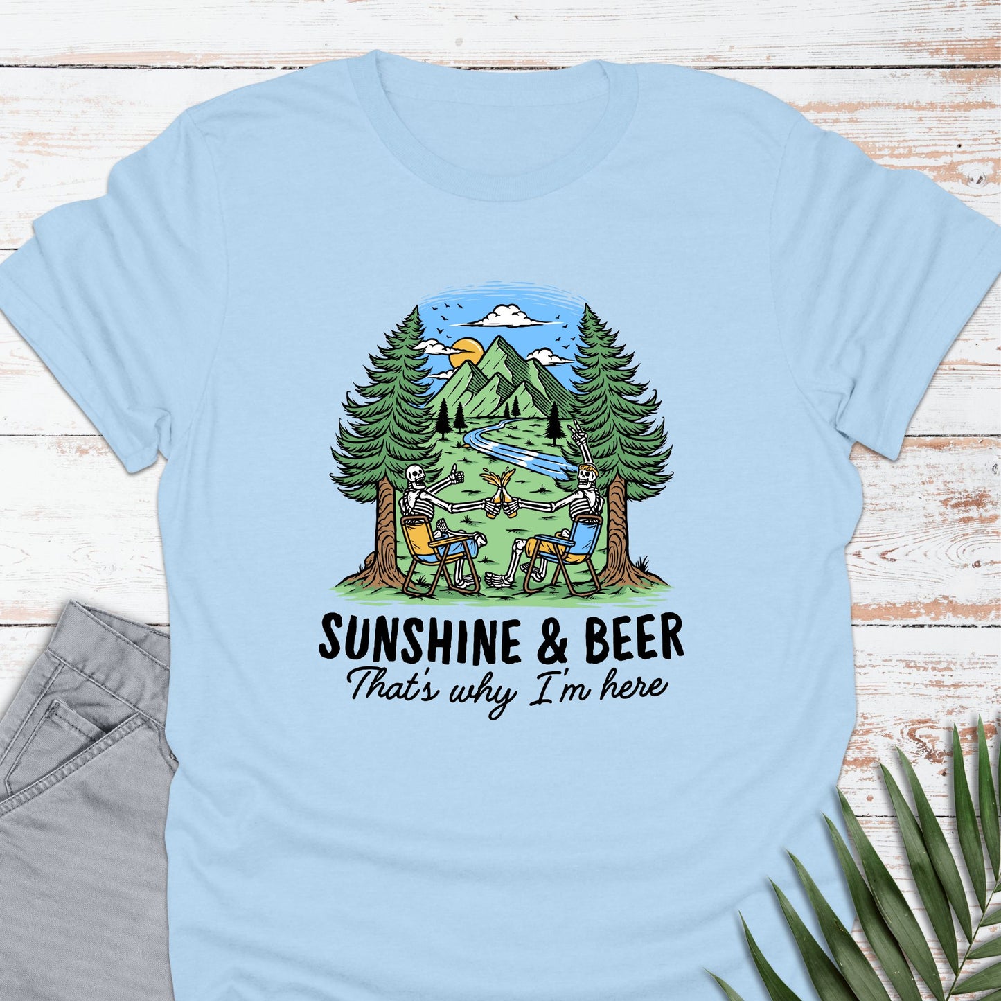 Sun & Beer @ Lake T-shirt