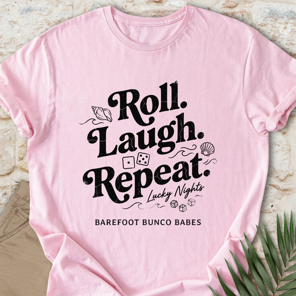 Roll Laugh Repeat (Distressed) T-shirt