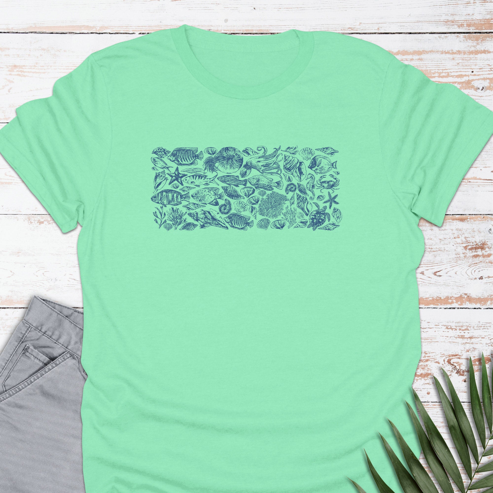 Sea Etching T-shirt - Life Is Wanderful Co.