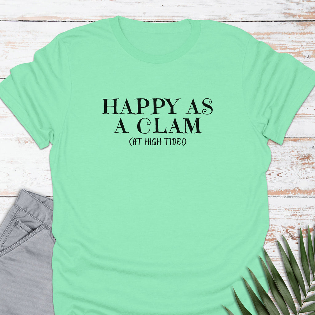 Happy Clam T-shirt - Life Is Wanderful Co.
