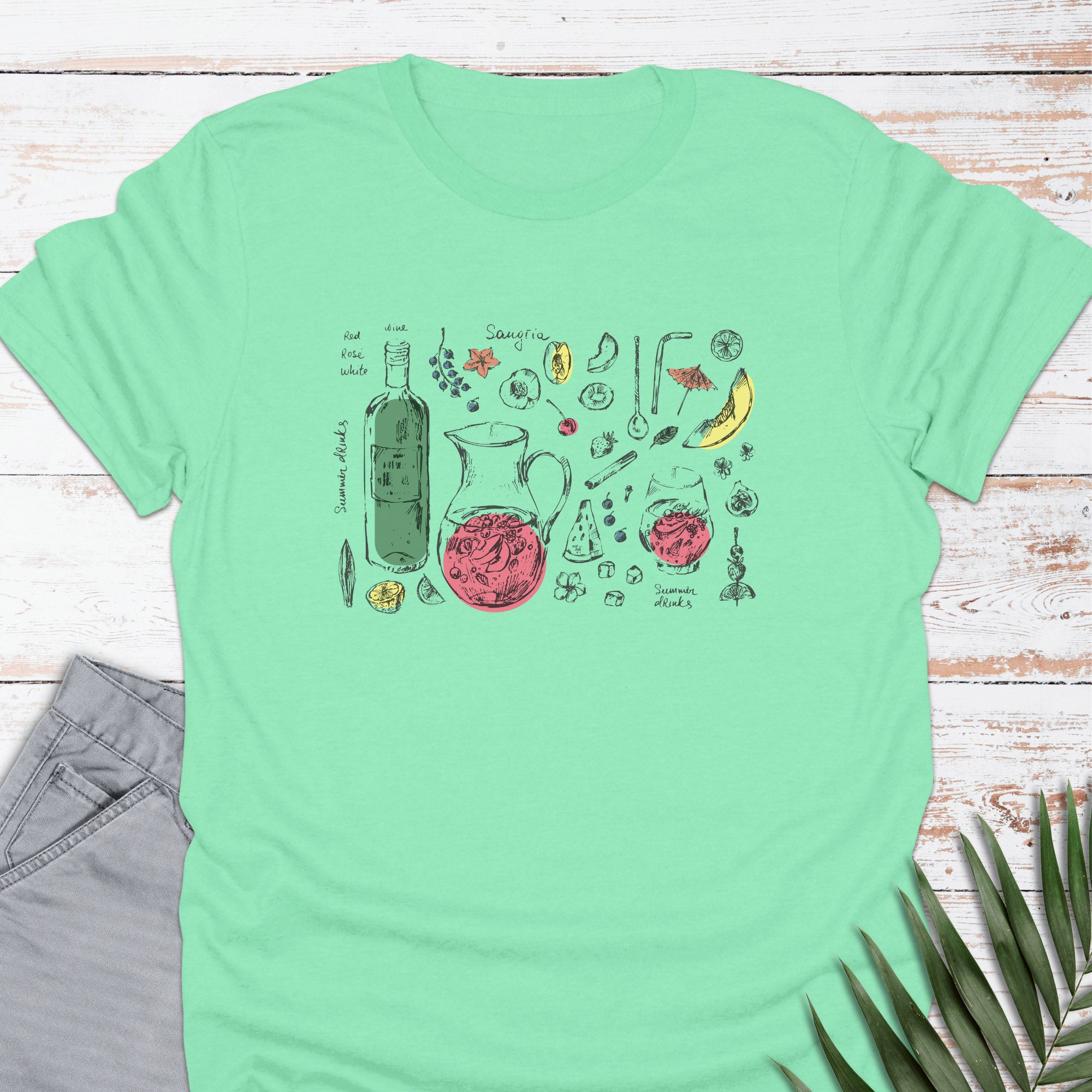 Sangria Wine T-shirt - Life Is Wanderful Co.