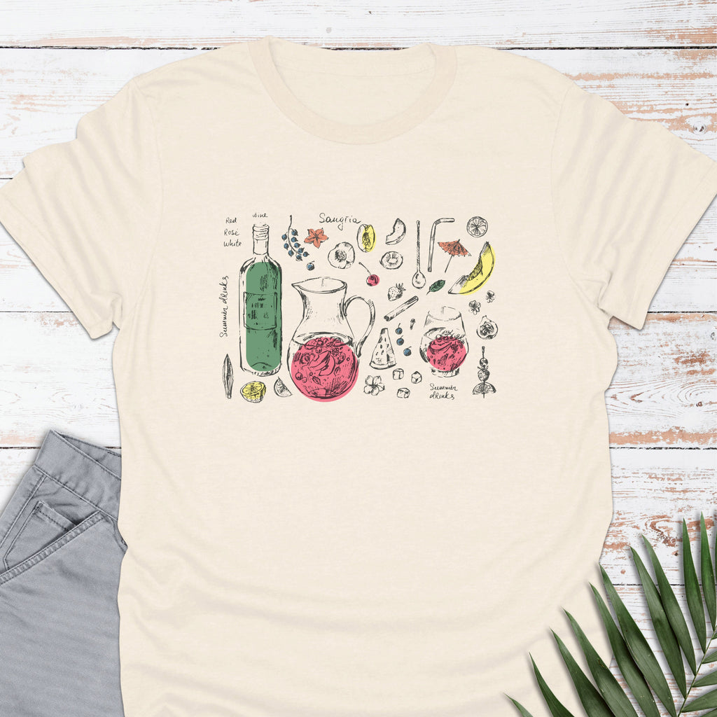 Sangria Wine T-shirt - Life Is Wanderful Co.