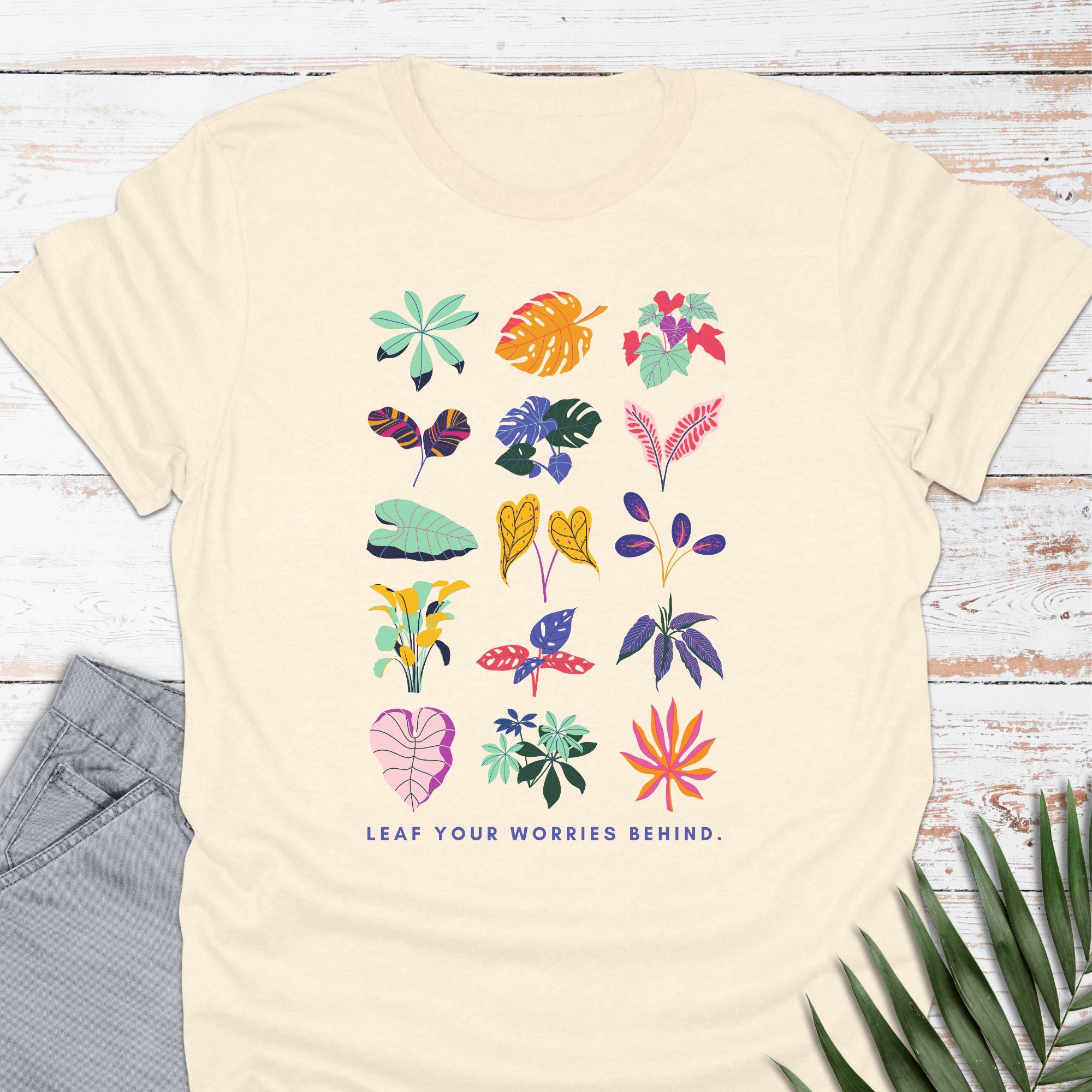 Leaf your worries behind T-shirt - Life Is Wanderful Co.