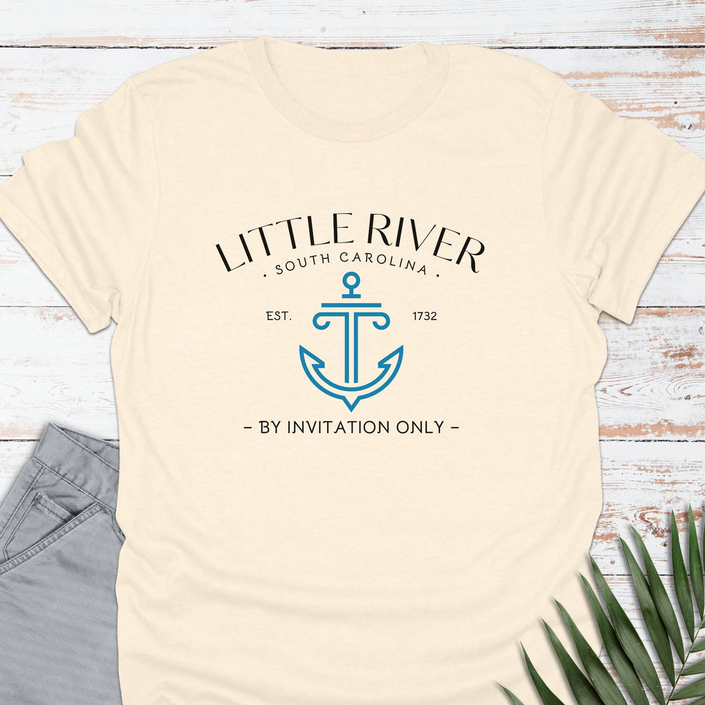 Little River, SC T-shirt, By Invitation Only - Life Is Wanderful Co.
