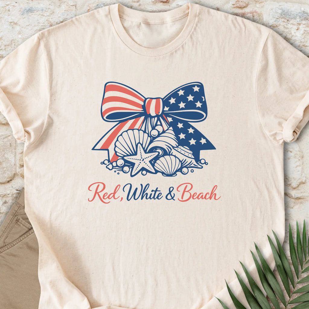 Red, White & Beach T-shirt