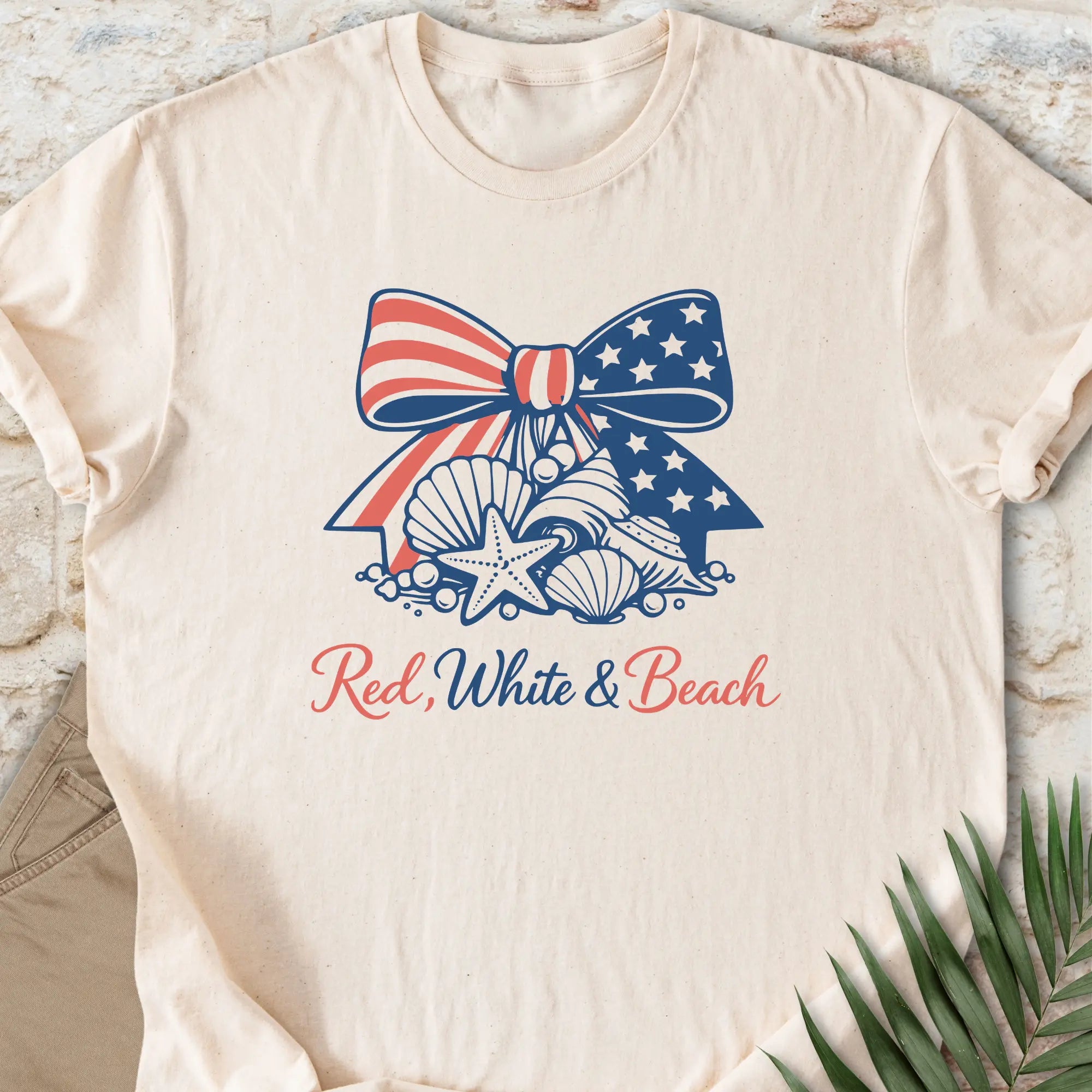 Red, White & Beach T-shirt