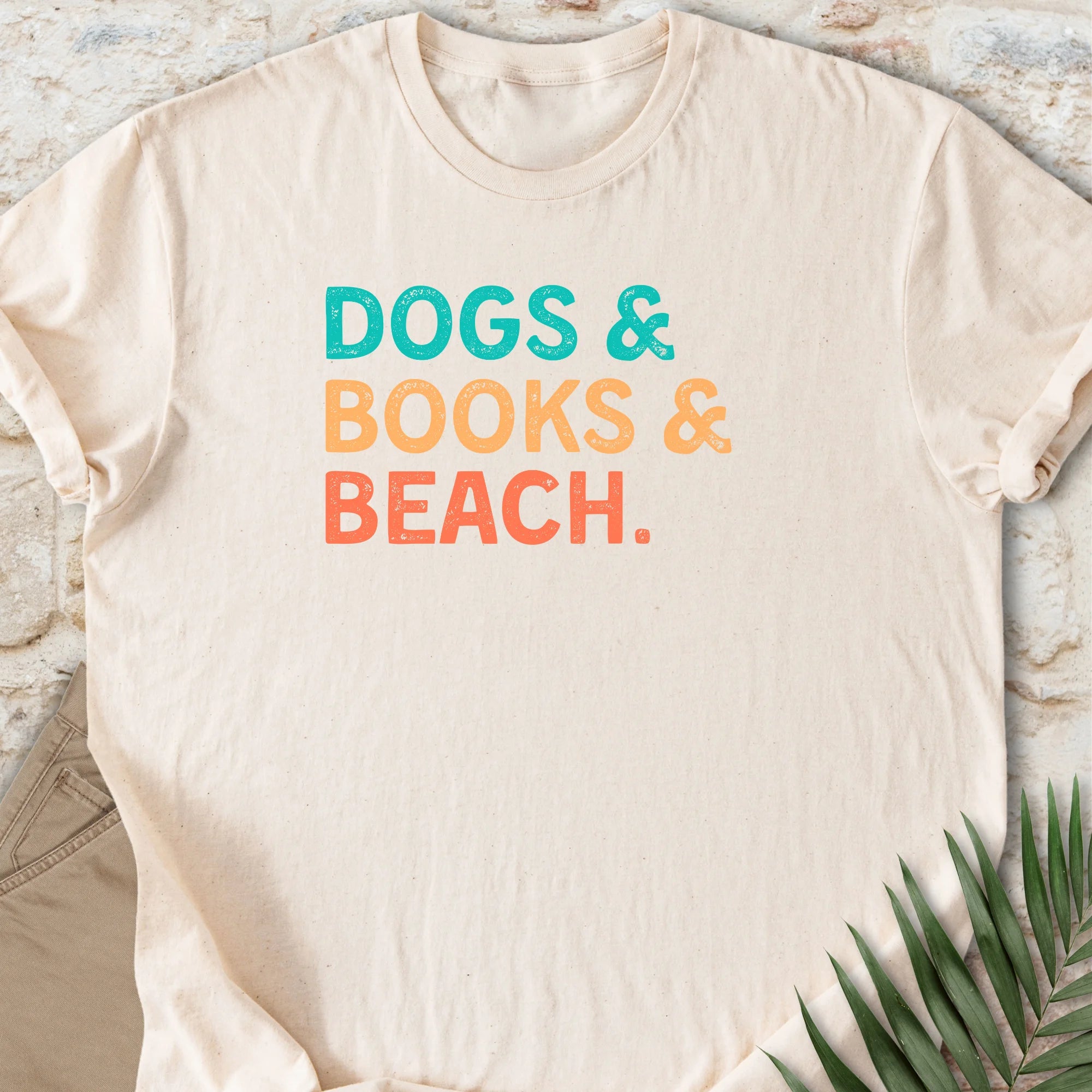 Pup & Books & Beach T-shirt