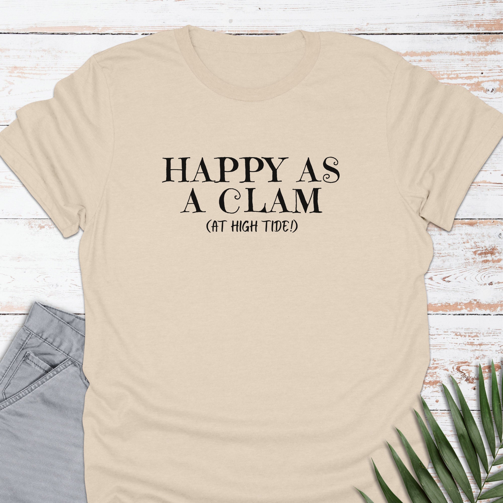 Happy Clam T-shirt - Life Is Wanderful Co.