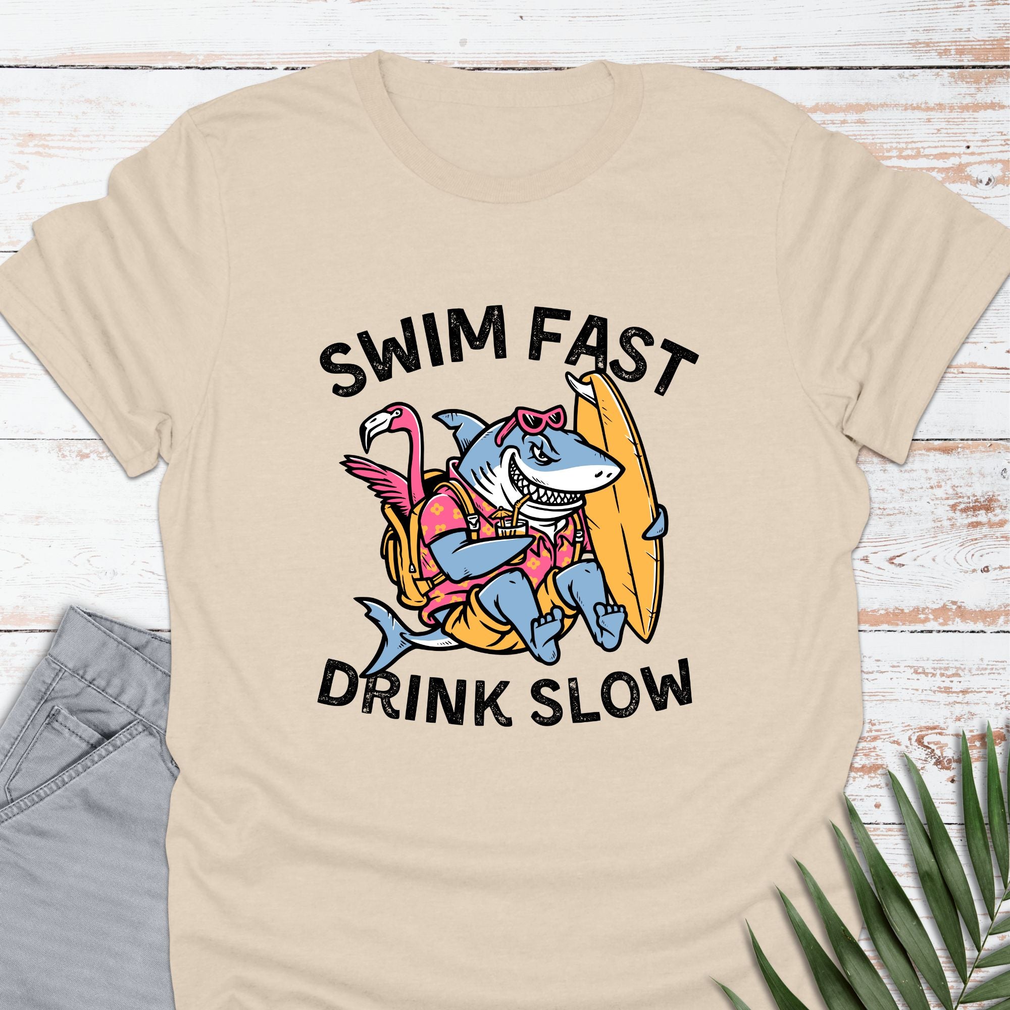Swim Fast, Drink Slow T-shirt - Life Is Wanderful Co.