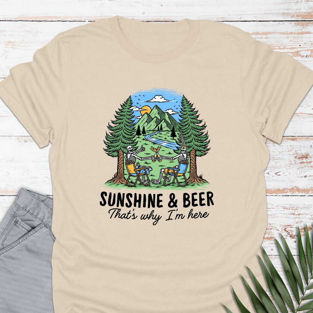 Sun & Beer @ Lake T-shirt - Life Is Wanderful Co.
