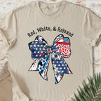 Red, White, Relaxed T-shirt