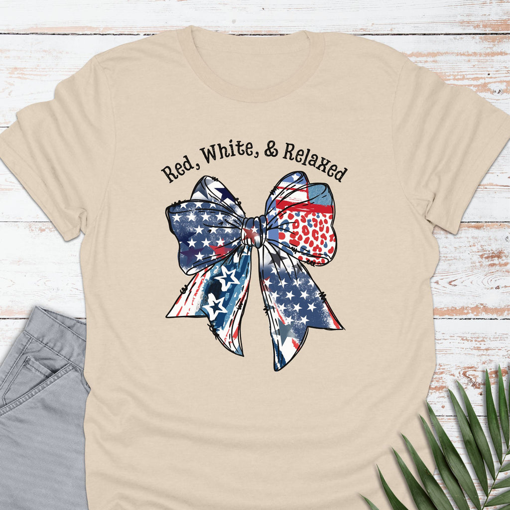 Red, White, Relaxed T-shirt - Life Is Wanderful Co.