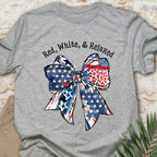Red, White, Relaxed T-shirt