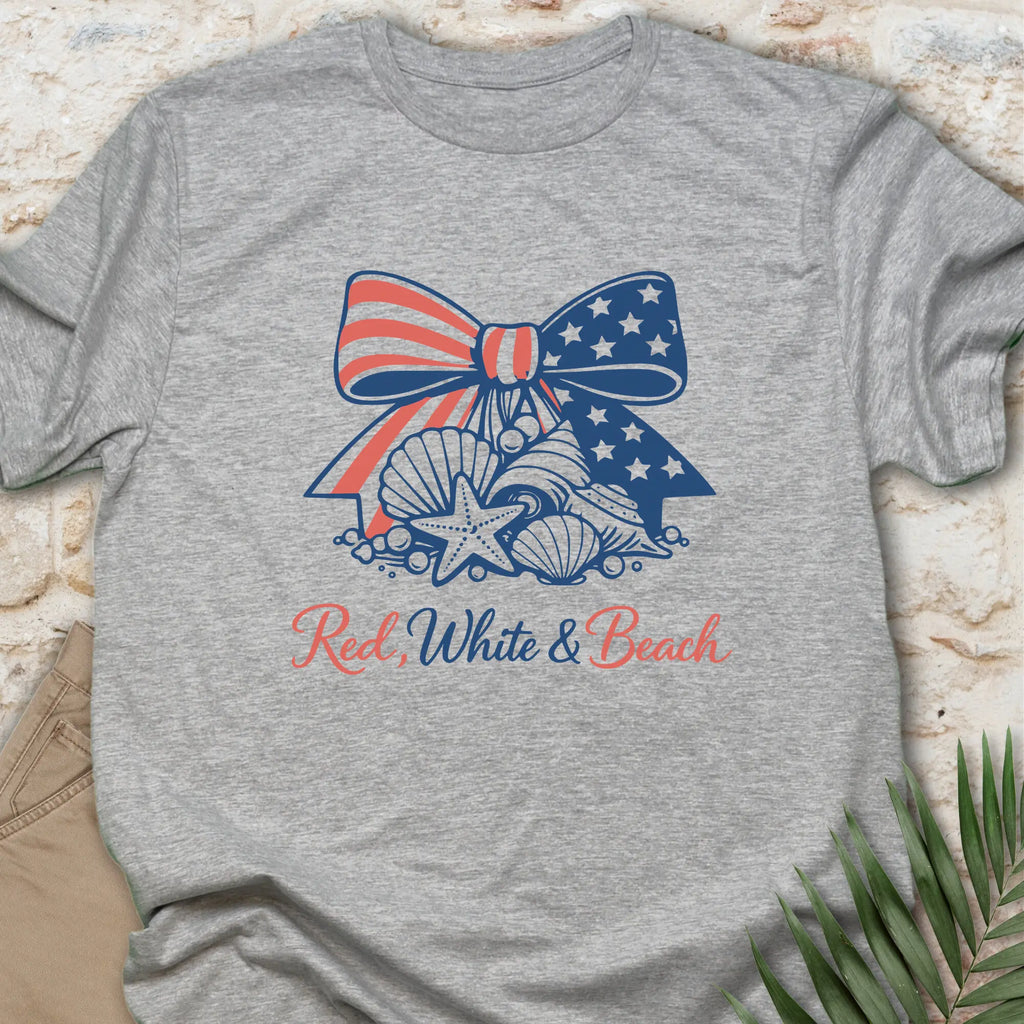 Red, White & Beach T-shirt