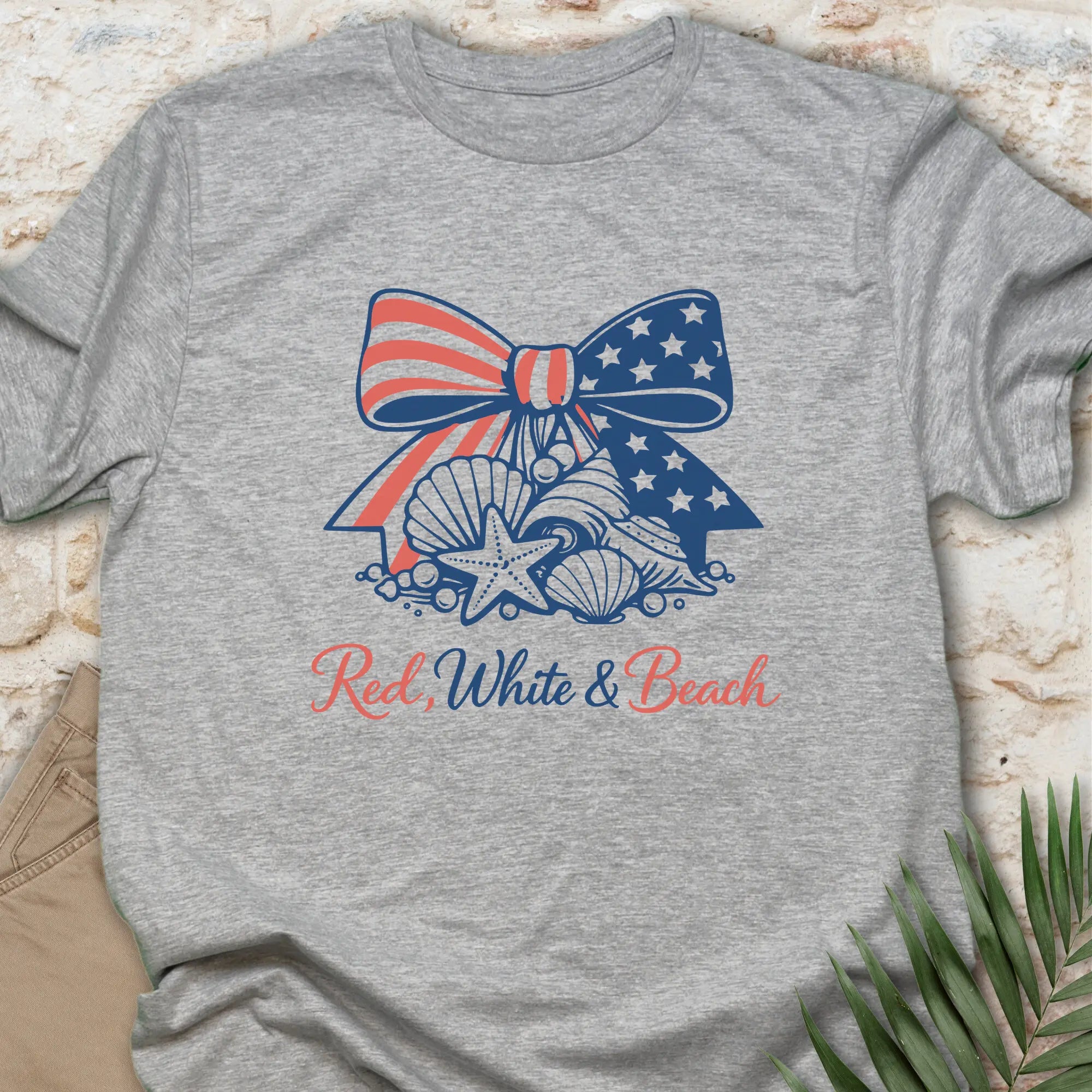 Red, White & Beach T-shirt